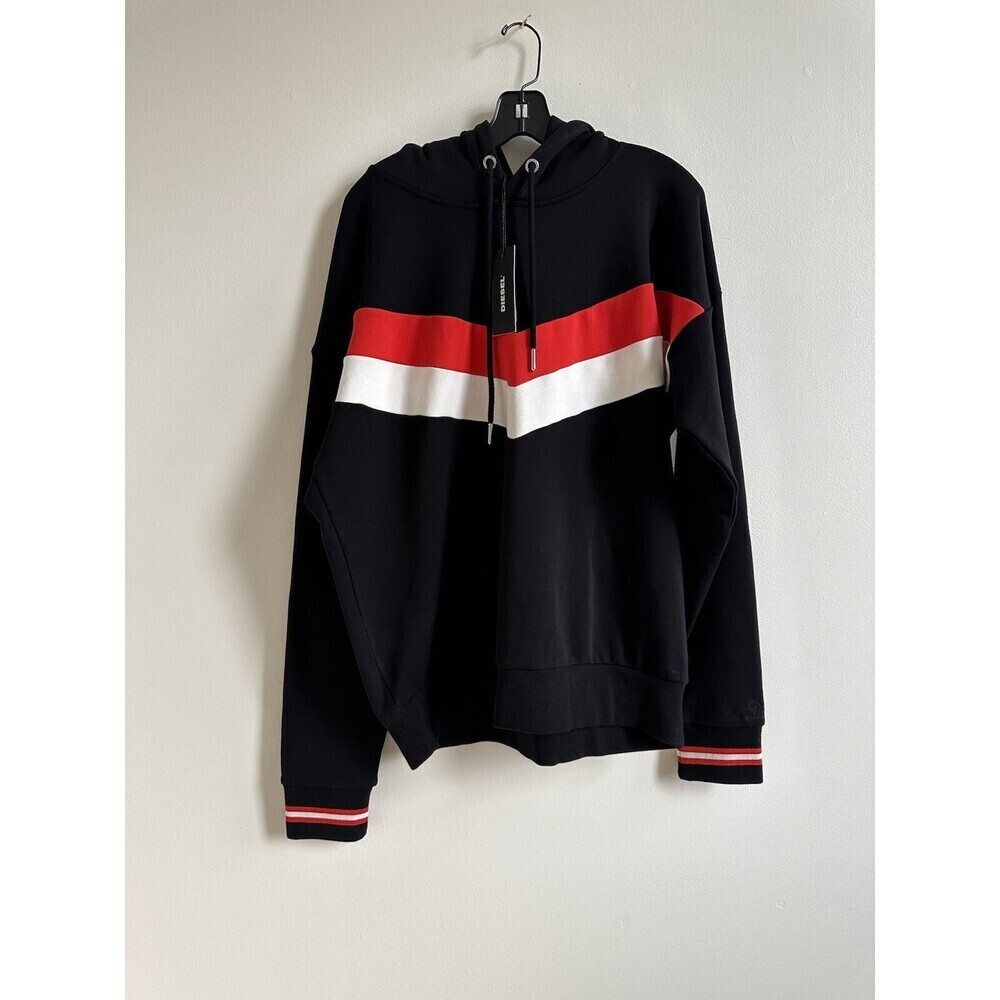 Diesel Men's Lisa Oversized Hoodie Mens In Deep Black Size L